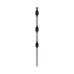 Poste de Paso de 0.75m para Cerca Electrificada. Tubo Galvanizado cal. 18 de 1"Diam. con Tapón y 3 Aisladores Instalados.