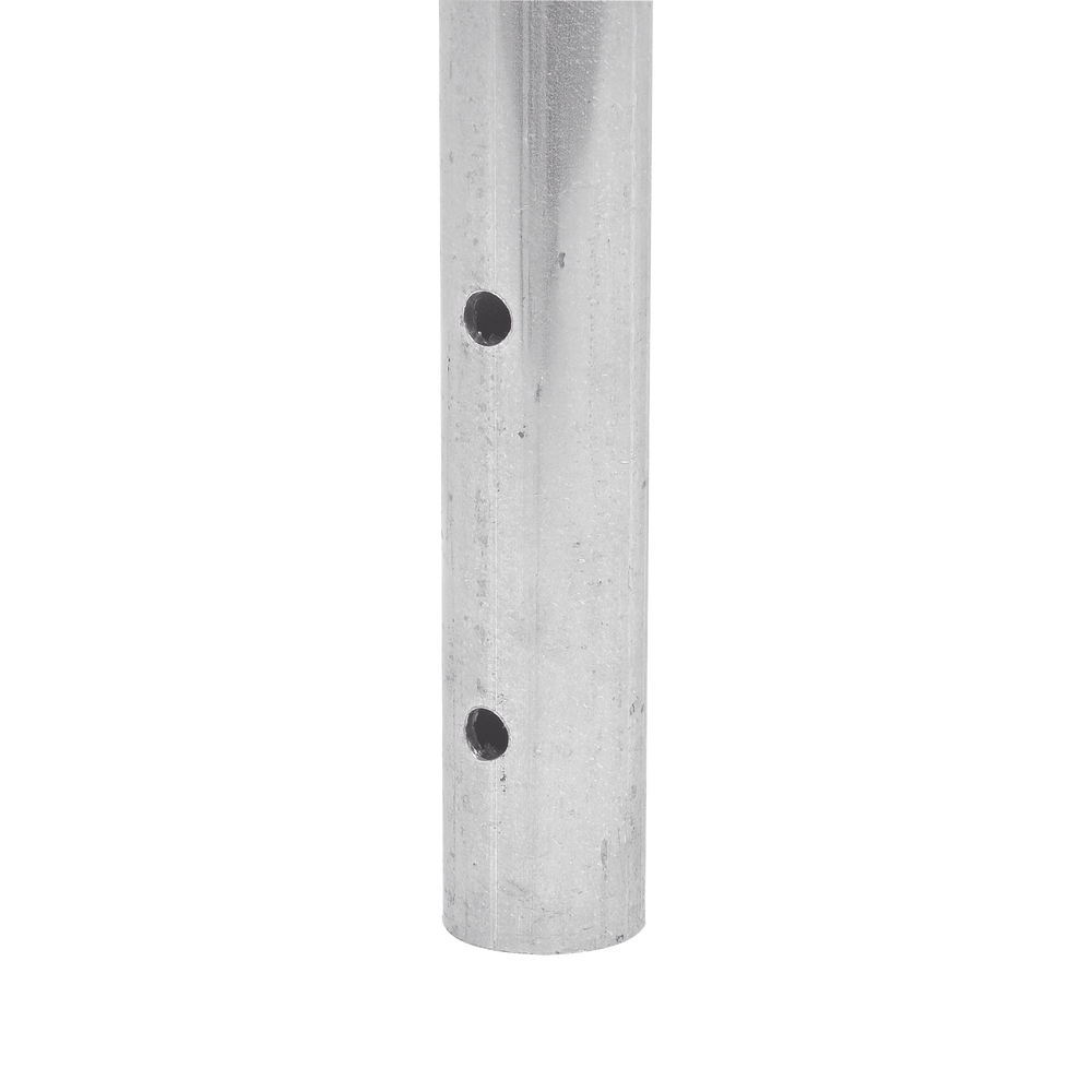 Poste de ESQUINA para Cerca Electrificada. Tubo Galvanizado cal. 18 de 1" Diam. y 0.8m Alto con Tapón, ideal para 3 Aisladores