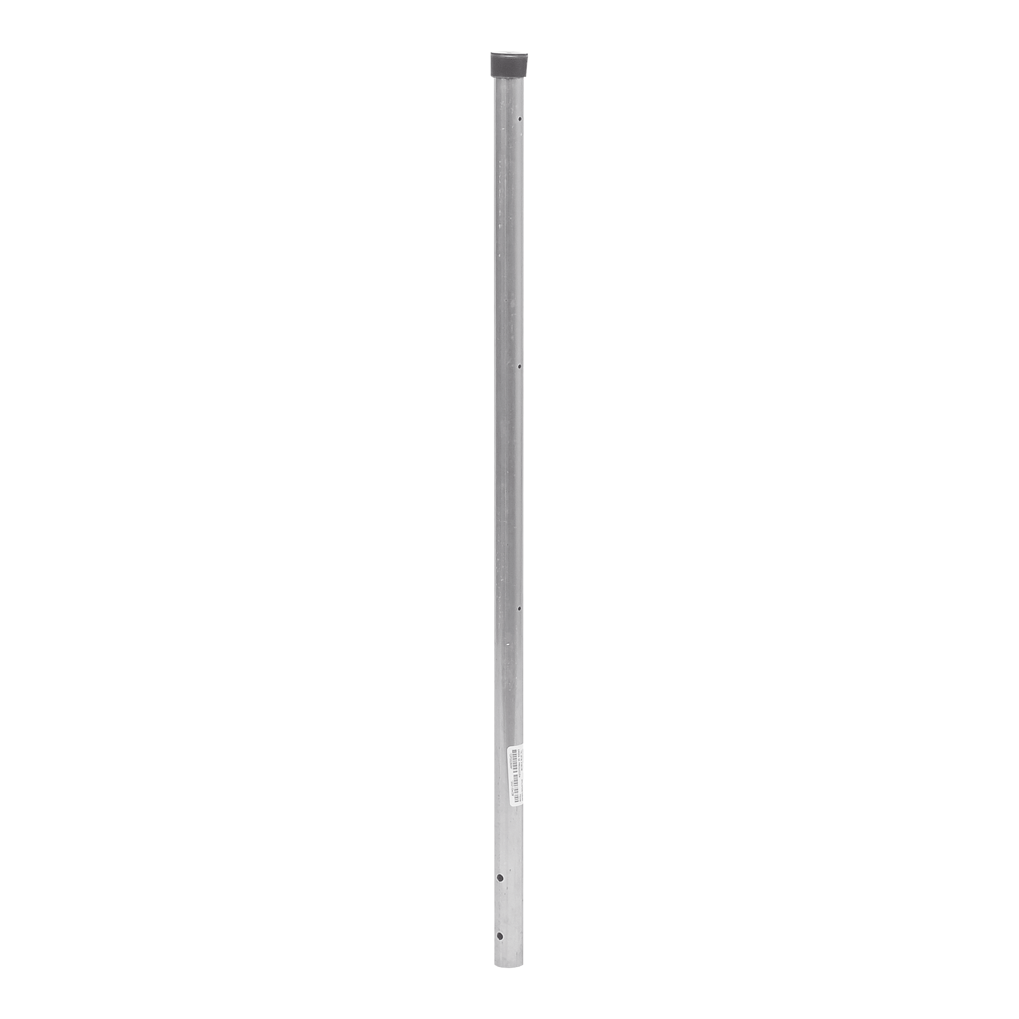 Poste de ESQUINA para Cerca Electrificada. Tubo Galvanizado cal. 18 de 1" Diam. y 0.8m Alto con Tapón, ideal para 3 Aisladores