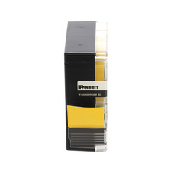 Casete de Etiquetas de Vinilo de Cinta Continua, Color Negro Sobre Amarillo, Uso Interior/Exterior, 24 mm (0.94 Pulgadas) de Ancho x 7 Metros (23 Pies) de Largo