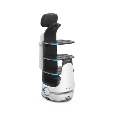 Robot Autonomo para Servicio de Meseros Ubicado por SLAM (Laser) / Mejora el Servicio al Cliente / Soporta 10 Kgs por Charola / Ideal para Restaurantes, Cafeterias, Hospitales, Salones de Eventos, Etc...