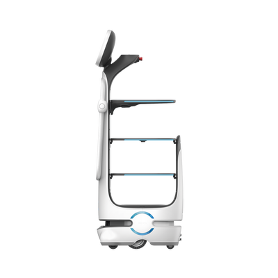 Robot Autonomo para Servicio de Meseros Ubicado por SLAM (Laser) / Mejora el Servicio al Cliente / Soporta 10 Kgs por Charola / Ideal para Restaurantes, Cafeterias, Hospitales, Salones de Eventos, Etc...
