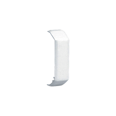 Unión recta de tapa, para uso con canaleta T45, Material PVC Rígido, Color Blanco Mate