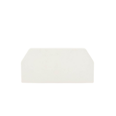 Tapa Final, para uso con canaleta T45, Material PVC Rígido, Color Blanco Mate