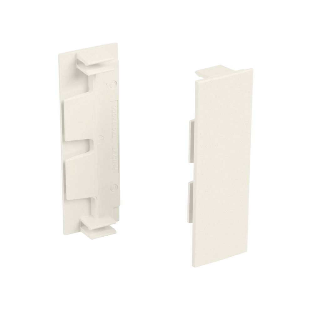 Unión recta de tapa, para uso con canaleta T70, Material PVC Rígido, Color Blanco