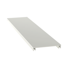 Cubierta para canaleta T-70, de PVC rígido, 70.1 x 9.1 x 2400 mm, Color Blanco Mate
