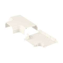 Accesorio en "T", para uso con canaleta T70, Material PVC Rígido, Color Blanco