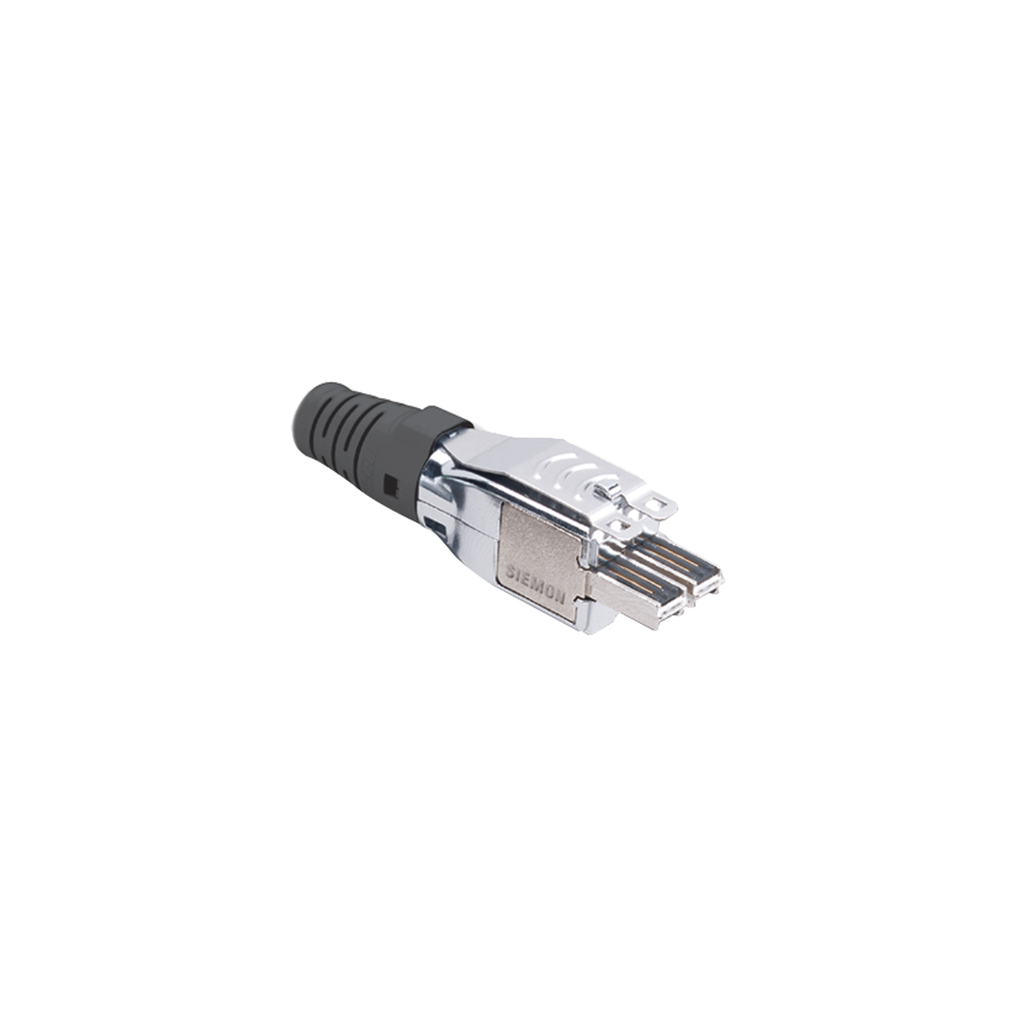 Plug TERA de 4 Pares, Compatible con Cable Multifilar de 0.48 mm (26 AWG) S/FTP y F/FTP, Color Negro