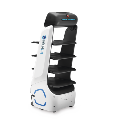 Robot Autonomo para Servicio de Meseros Ubicado por SLAM (Laser) / Mejora el Servicio al Cliente / Soporta 10 Kgs por Charola / Ideal para Restaurantes, Cafeterias, Hospitales, Salones de Eventos, Etc...