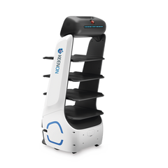Robot Autonomo para Servicio de Meseros Ubicado por SLAM (Laser) / Mejora el Servicio al Cliente / Soporta 10 Kgs por Charola / Ideal para Restaurantes, Cafeterias, Hospitales, Salones de Eventos, Etc...