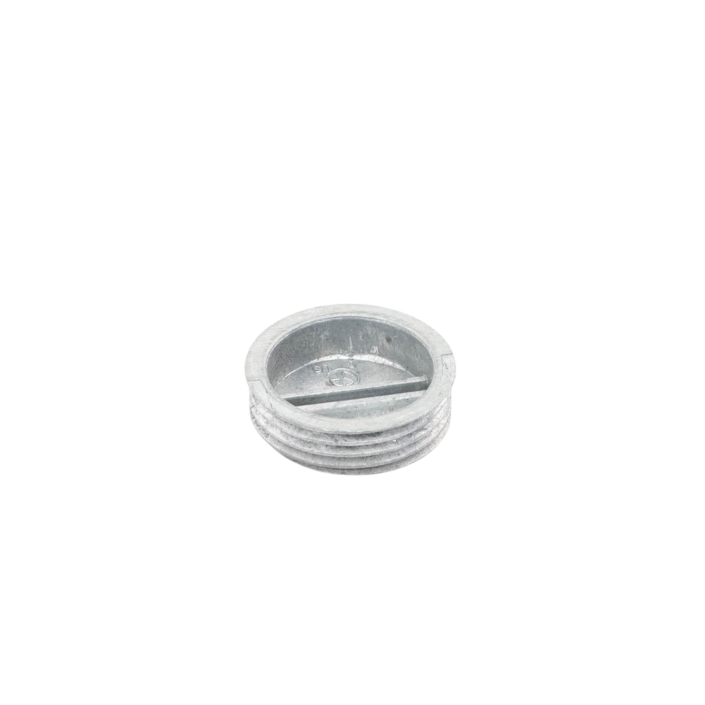 Tapón roscado de 3/4" para caja cuadrada a prueba de intemperie.