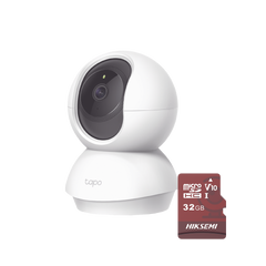 Kit de Cámara IP Wi-Fi / Incluye 1 Pieza Modelo TAPOC200 / 2 Megapixel /  Utiliza La App Tapo / 1 Memoria Micro SD  Hiksemi Modelo  HS-TF-E1/32G