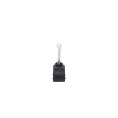 Grapa reforzada para cable redondo de 7mm con clavo de 1" color negro (100pzs) (3103-00301)