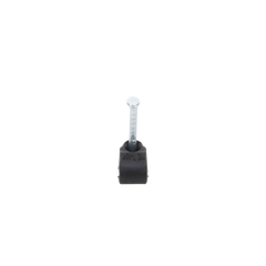 Grapa reforzada para cable redondo de 7mm con clavo de 1" color negro (100pzs) (3103-00301)