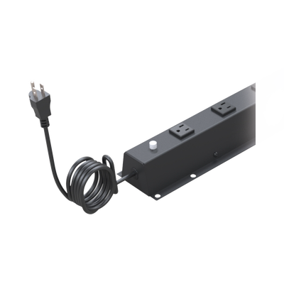 PDU Vertical de 10 Contactos (NEMA 5-15R). Volt. Ent./Sal.: 120Vca/15A compatible con Racks EIRL y EIQR.