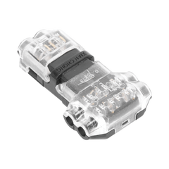 Conector en forma de T para 2 Contactos / Para una Conexión Rápida