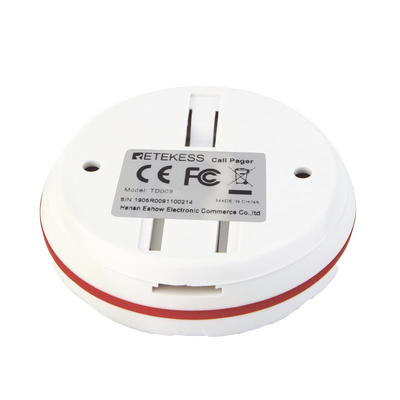 Botón de Llamada TD009 / Frecuencia 433MHz / Transmisión 100 mts / Impermeable / Temperatura -20°C a 55°C / Batería 12V 23A