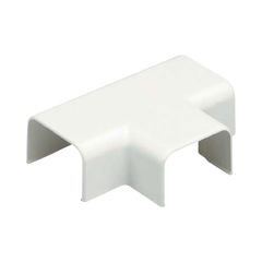 Conexión en "T", para uso con canaleta LD3, material ABS, Color Blanco Mate