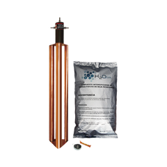 Kit de Puesta a Tierra de 100 Amperes con Electrodo, Filtro y Compuesto H2Ohm.