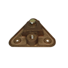 Base Triangular para Punta Pararrayo Maciza.