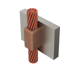 Molde para soldadura exotermica cable de paso vertical cal.4/0 a Placa Vertical.