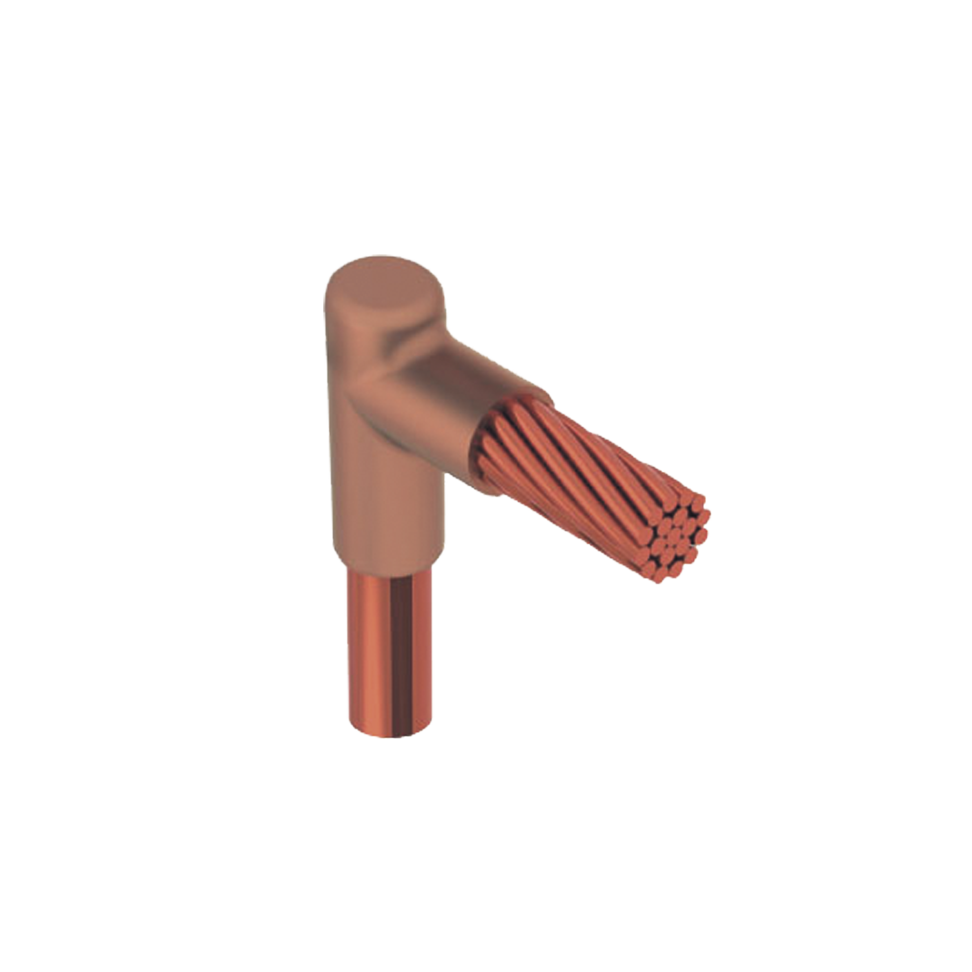 Molde para Soldadura Exotermica Tipo L, tope varilla 5/8 In a Cable 2/0 Awg