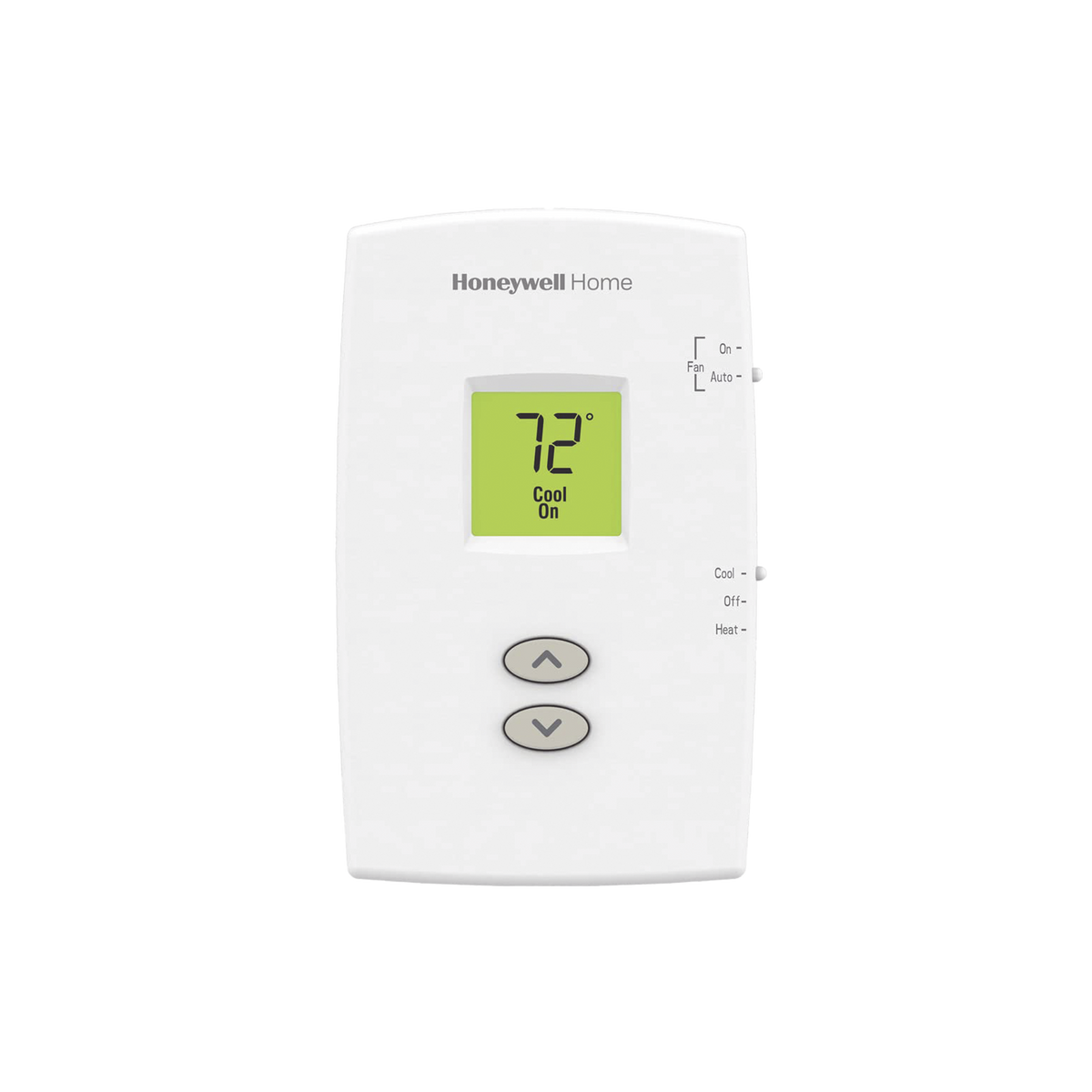 Termostato para sistemas de una sola etapa calor y frio, no programable vertical PRO 1000