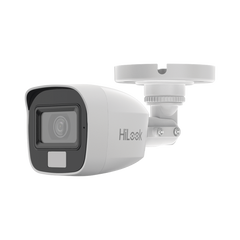 [Dual Light + ColorVu] Bala TURBOHD 3K megapixel / 20 mts IR + 20 mts luz blanca / Lente 2.8 (105° de Visión) / Exterior IP66 / Audio por Coaxitron / TVI-AHD-CVI-CVBS / Metal  / Smart-Hybrid light