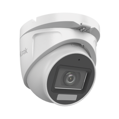 [Dual Light + ColorVu] Turret TURBOHD 2 megapixel / 30 mts IR + 20 mts luz blanca/ Lente 2.8 (100° de Visión) / Exterior IP66 / Audio por Coaxitron / TVI-AHD-CVI-CVBS / Metal / Smart-Hybrid Light