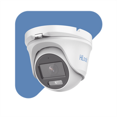 [ColorVu] Turret TURBOHD 1080p / Imagen a color 24/7 / Lente 2.8 mm / Micrófono Integrado / Luz Blanca 20 mts / IP66 / Metálica
