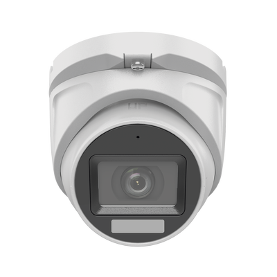 [Dual Light + ColorVu] Turret TURBOHD 3K megapixel / 30 mts IR + 20 mts luz blanca/ Lente 2.8 (105° de Visión) / Exterior IP66 / Audio por Coaxitron / TVI-AHD-CVI-CVBS / Metal  / Smart-Hybrid light