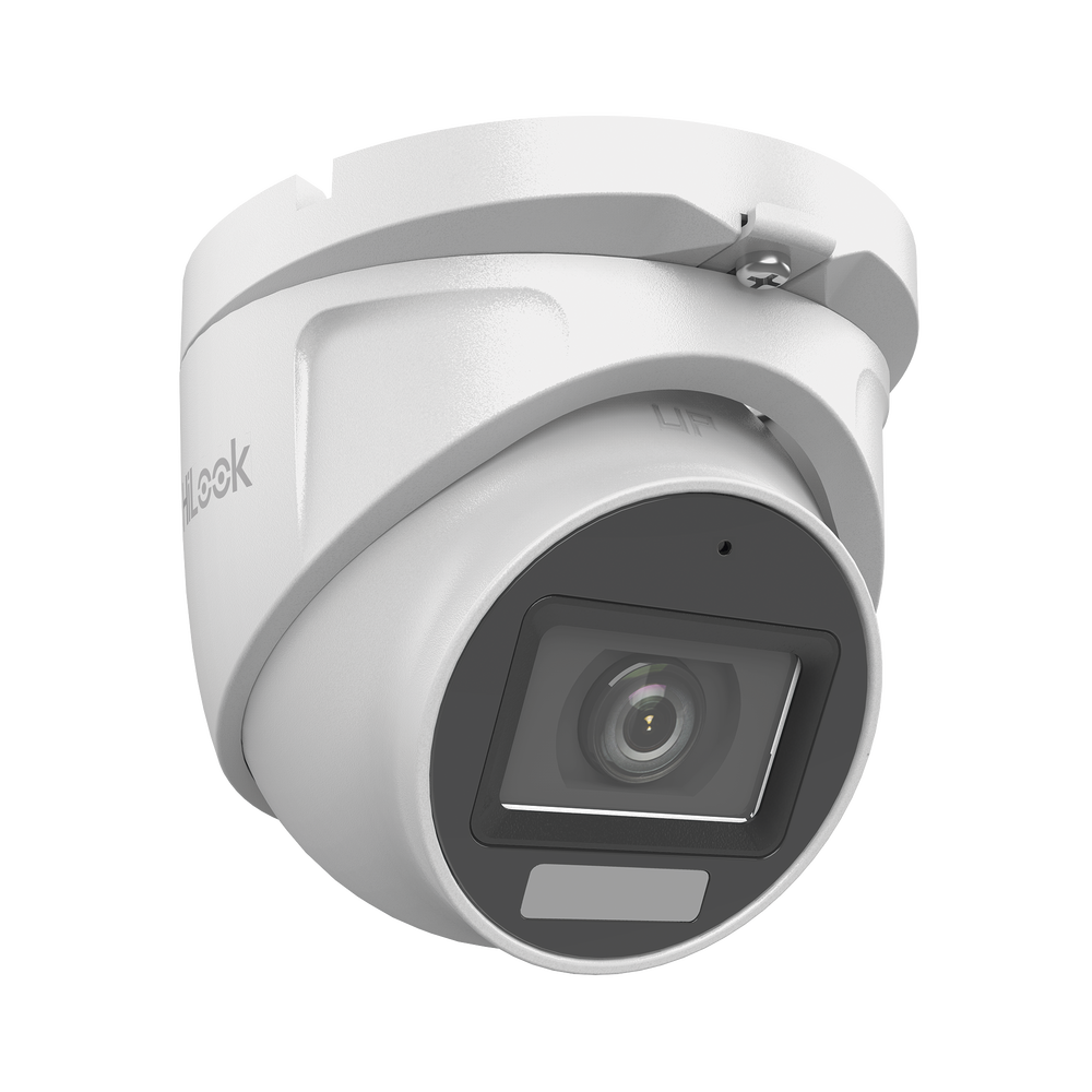 [Dual Light + ColorVu] Turret TURBOHD 3K megapixel / 30 mts IR + 20 mts luz blanca/ Lente 2.8 (105° de Visión) / Exterior IP66 / Audio por Coaxitron / TVI-AHD-CVI-CVBS / Metal  / Smart-Hybrid light