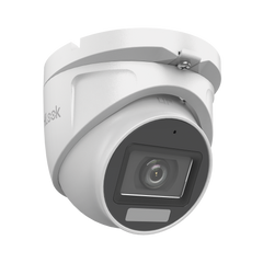 [Dual Light + ColorVu] Turret TURBOHD 3K megapixel / 30 mts IR + 20 mts luz blanca/ Lente 2.8 (105° de Visión) / Exterior IP66 / Audio por Coaxitron / TVI-AHD-CVI-CVBS / Metal  / Smart-Hybrid light