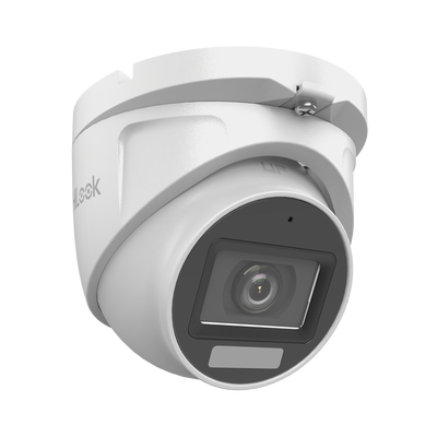 [Dual Light + ColorVu] Turret TURBOHD 3K megapixel / 30 mts IR + 20 mts luz blanca/ Lente 2.8 (105° de Visión) / Exterior IP66 / Audio por Coaxitron / TVI-AHD-CVI-CVBS / Metal  / Smart-Hybrid light