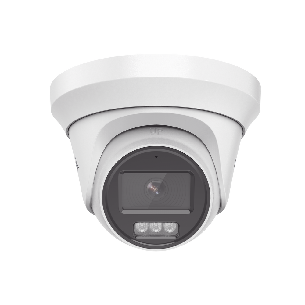 [Audio Bidireccional + Dual Light + ColorVu] Turret TURBOHD 3K / 5 Megapixel / Lente 2.8 mm / 40 mts IR EXIR + 40 mts Luz Blanca / Micrófono y Bocina Integrado / Exterior IP67 / dWD