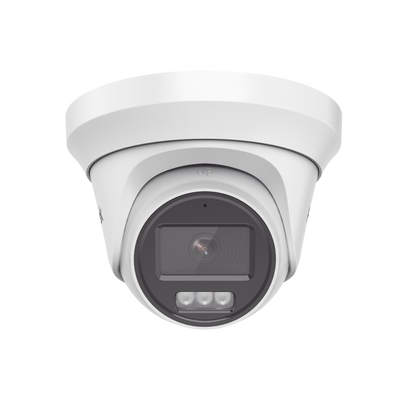 [Audio Bidireccional + Dual Light + ColorVu] Turret TURBOHD 3K / 5 Megapixel / Lente 2.8 mm / 40 mts IR EXIR + 40 mts Luz Blanca / Micrófono y Bocina Integrado / Exterior IP67 / dWD