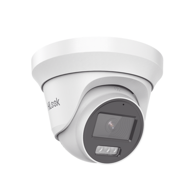 [Audio Bidireccional + Dual Light + ColorVu] Turret TURBOHD 3K / 5 Megapixel / Lente 2.8 mm / 40 mts IR EXIR + 40 mts Luz Blanca / Micrófono y Bocina Integrado / Exterior IP67 / dWD