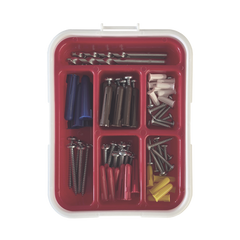 Kit para Sistemas de Fijación en Concreto, Taquetes con doble expansión y guía incluida para fácil instalación (104 piezas)