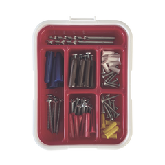 Kit para Sistemas de Fijación en Concreto, Taquetes con doble expansión y guía incluida para fácil instalación (104 piezas)