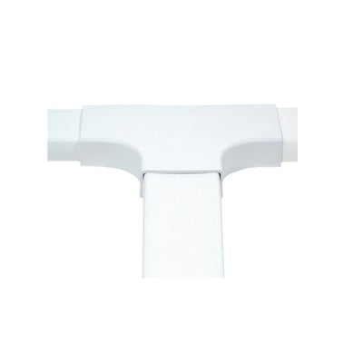 Sección en "T" color blanco de PVC auto extinguible,  para canaleta PT48 (6140-01002)