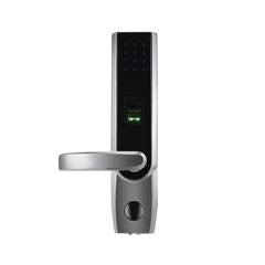 Cerradura autónoma izquierda bluetooth de huella digital, tarjeta de proximidad y contraseña / APP ZKSmarKey