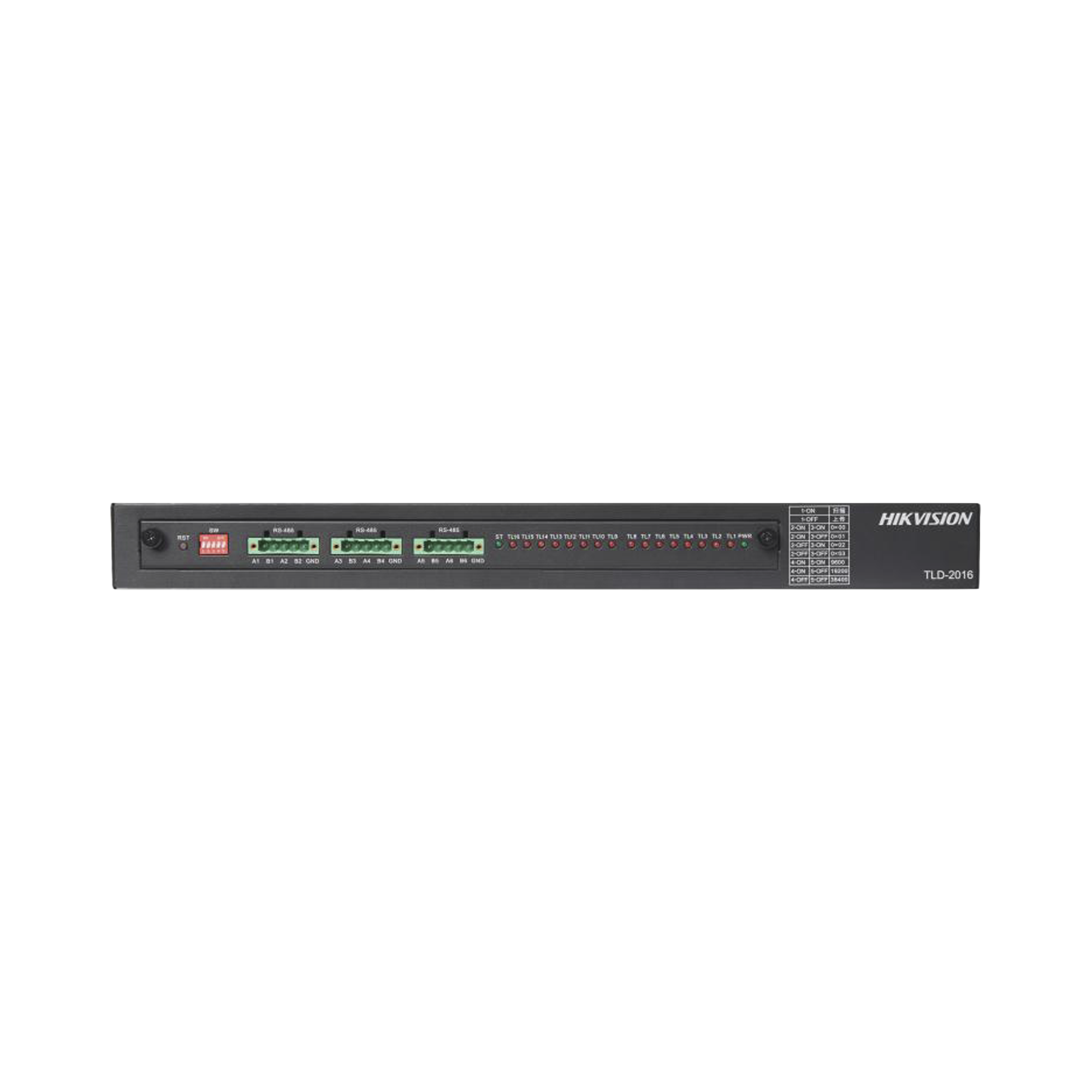 Detector de Luces de Tráfico TLD-2016-6 / 16 Canales / RS485 / Salida DC 5V / SCM para Detección y Comunicación / Protecciones de Voltaje