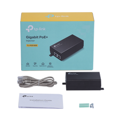 Inyector PoE+ (30W) / Gigabit 802.3 af/at / 2 puertos 10/100/1000 Mbps / Plug and Play / Fuente alimientación Integrada
