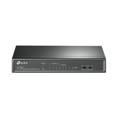 Switch PoE No Administrable de Escritorio / 8 puertos 10/100 Mbps / 4 puertos PoE af / Presupuesto 41 W / Modo extensor PoE hasta 250 metros / Calidad video prioritaria
