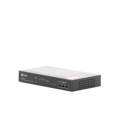 Switch PoE+ No Administrable / De Escritorio 8 puertos 10/100 Mbps / 4 puertos PoE af/at Inteligente / Presupuesto 66 W / Hasta 250 metros