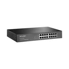 Switch no administrable de 16 puertos 10/100 Mbps de escritorio y para montaje en rack