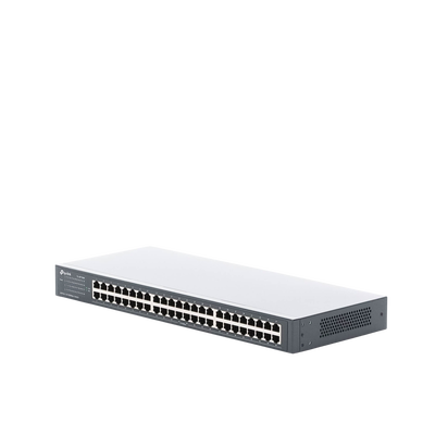 Switch no administrable de 48 puertos 10/100 Mbps para montaje en rack