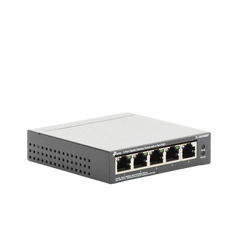 Switch Escritorio No Administrable de 5 puertos 10/100/1000 Mbps / Con 4 puertos PoE 802.3af/at de hasta 65 W / PoE Extendido hasta 250 metros