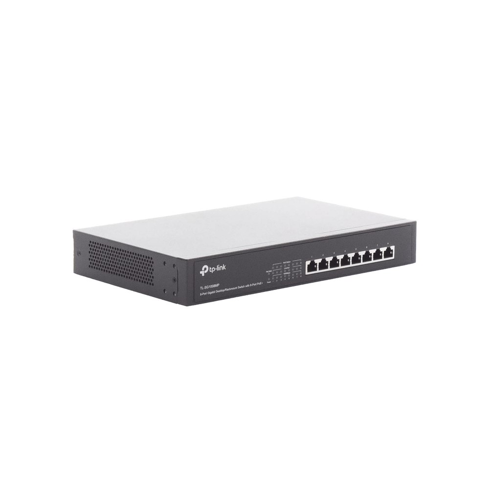 Switch Gigabit PoE+ no administrable de 8 puertos 10/100/1000 Mbps, para escritorio