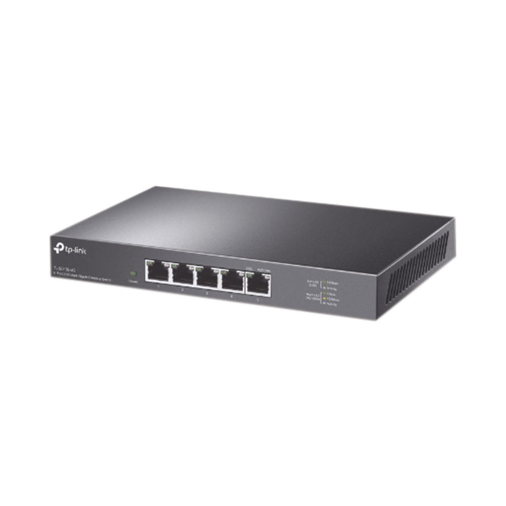 Switch Gigabit no administrable de 5 puertos 100 Mbps/ 1 Gbps/ 2.5 Gbps ideal para WiFi 6